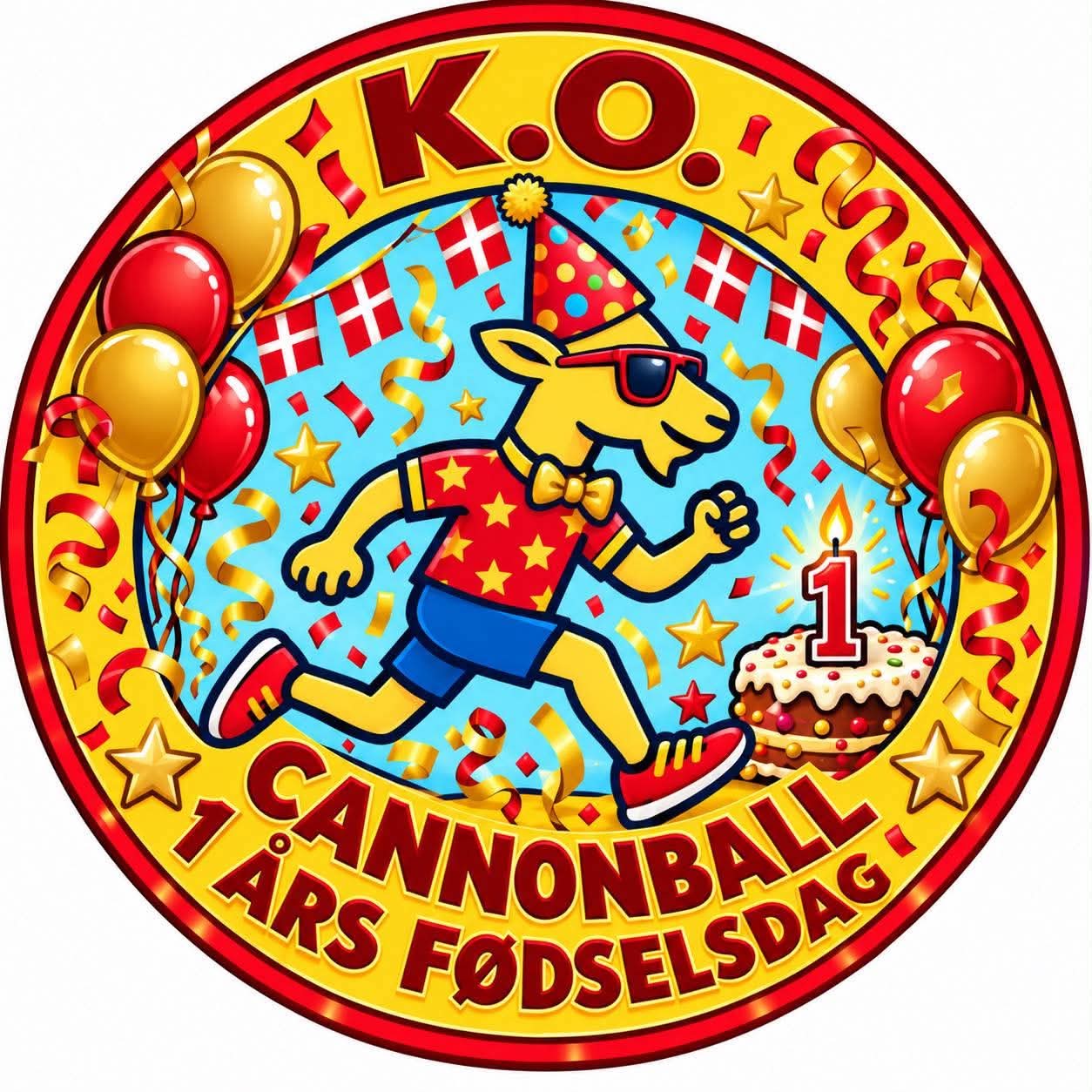 K.O. Cannonball 03/11-2026 – Fødselsdagsløb